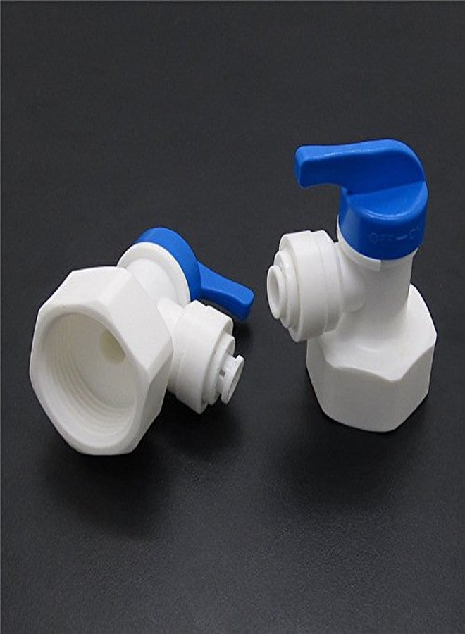 jiuwu 3/4 -Inch Female X 1/4-Inch Tank Ball Valve Quick Connect Aquarium Ro Water Pack of 2 - Image 4